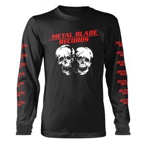 Metal Blade Records Unisex Adult Crushed Skulls Long-Sleeved T-Shirt / Black